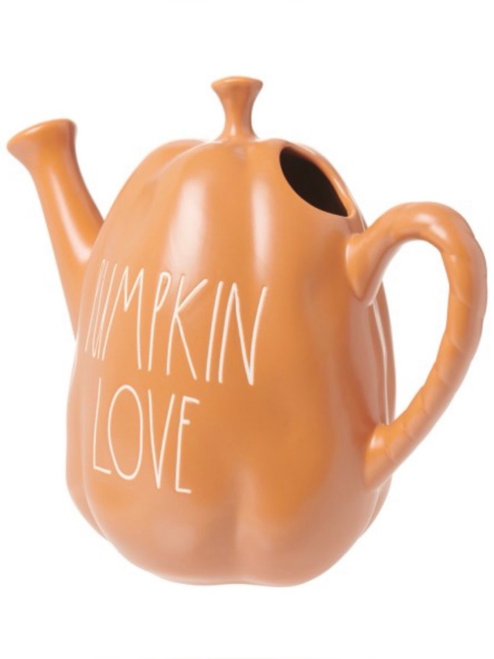 . Rae Dunn Fall Orange Pumpkin Watering Can Home Decor - Picture 5 of 15